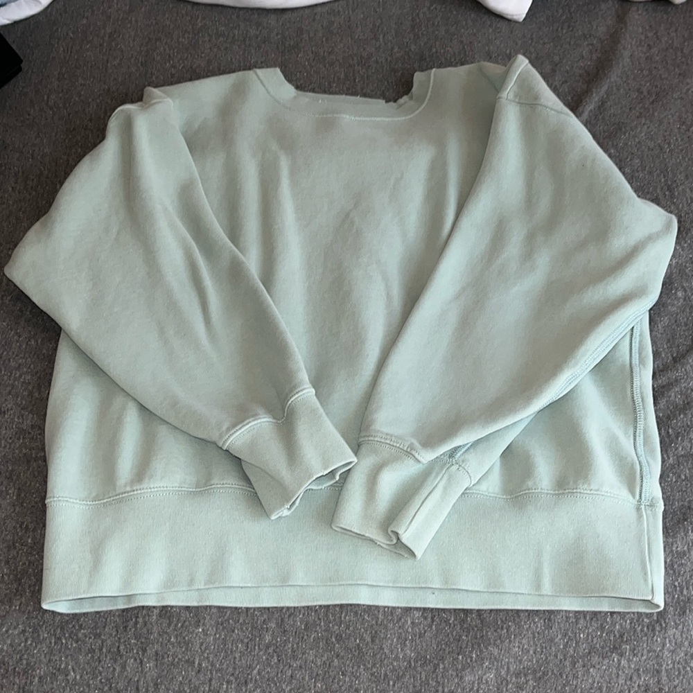 Blue/grey American eagle crewneck